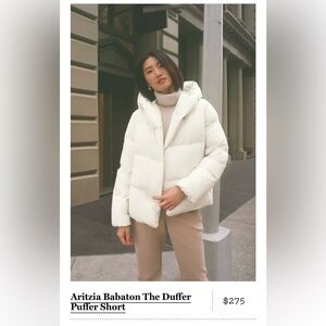 Aritzia Babaton duvet puffer short